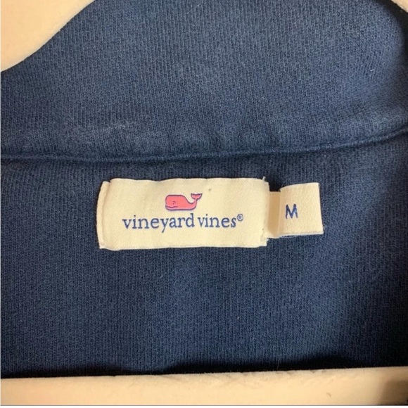 Vineyard Vines 1/2 Zip Shep Sweater Blue Size Women’s Medium - Picture 5 of 10